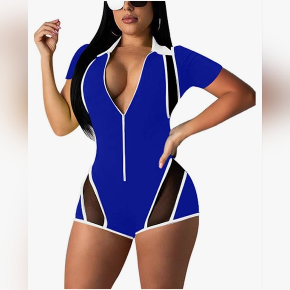 Women's Sexy One Piece Bodycon Romper MEDIUM